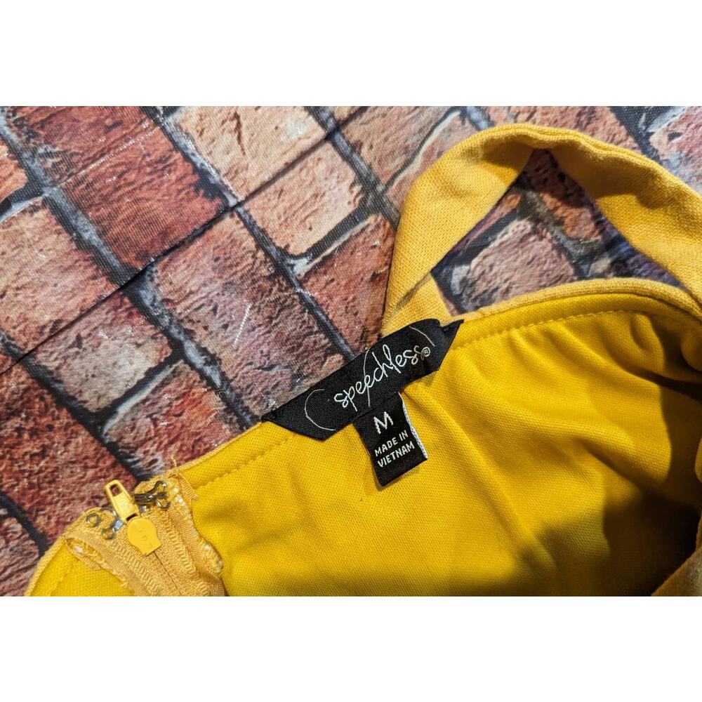 Speechless Yellow Spaghetti Strap Sweetheart Size… - image 8